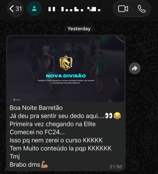 Print de aluno: tela de Nova Divisão