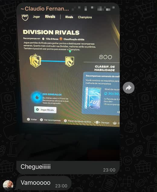Print de Claudio: Division Rivals